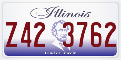 IL license plate Z423762