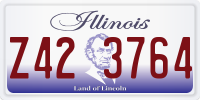 IL license plate Z423764