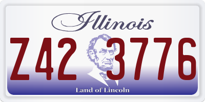 IL license plate Z423776