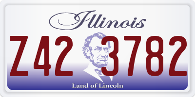 IL license plate Z423782