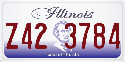 IL license plate Z423784