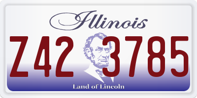 IL license plate Z423785