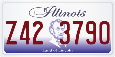 IL license plate Z423790