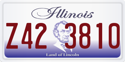 IL license plate Z423810