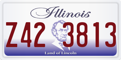 IL license plate Z423813