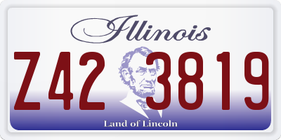 IL license plate Z423819