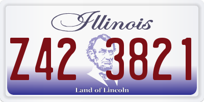 IL license plate Z423821
