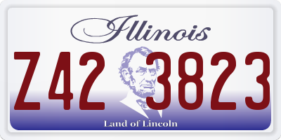 IL license plate Z423823