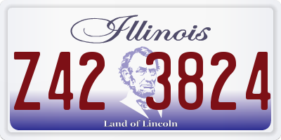 IL license plate Z423824