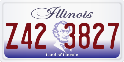 IL license plate Z423827