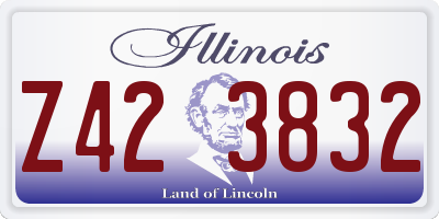 IL license plate Z423832