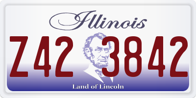 IL license plate Z423842