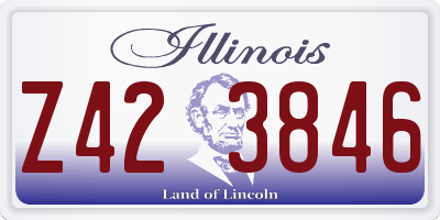 IL license plate Z423846