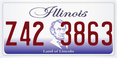 IL license plate Z423863