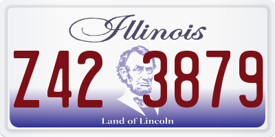 IL license plate Z423879