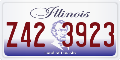 IL license plate Z423923