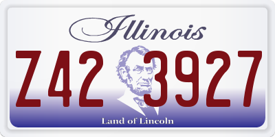 IL license plate Z423927