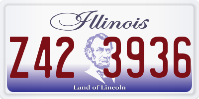 IL license plate Z423936