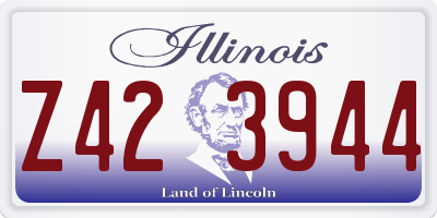 IL license plate Z423944
