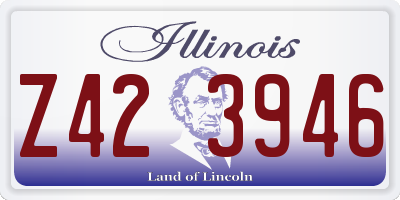 IL license plate Z423946