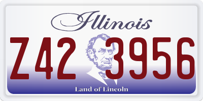 IL license plate Z423956