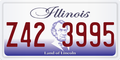 IL license plate Z423995