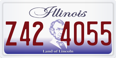 IL license plate Z424055