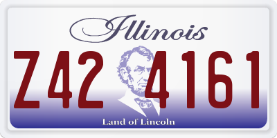IL license plate Z424161