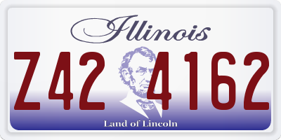IL license plate Z424162