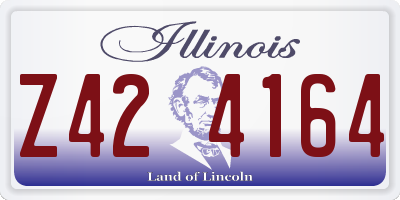 IL license plate Z424164