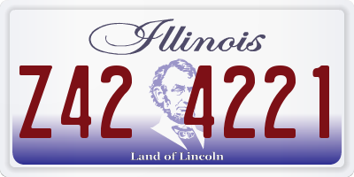 IL license plate Z424221