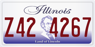IL license plate Z424267
