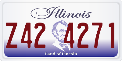 IL license plate Z424271