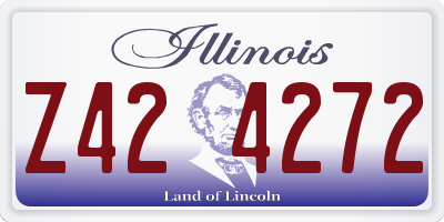 IL license plate Z424272