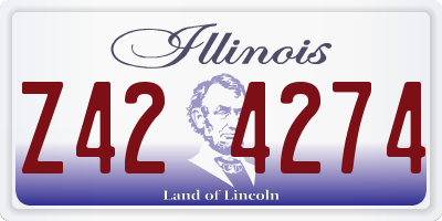 IL license plate Z424274