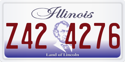 IL license plate Z424276