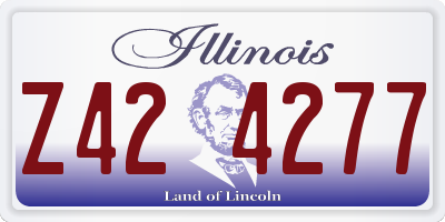 IL license plate Z424277