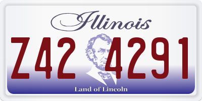 IL license plate Z424291