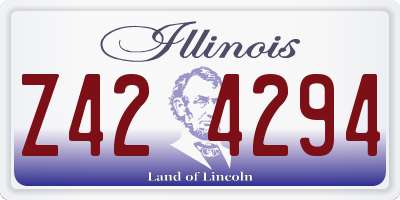 IL license plate Z424294