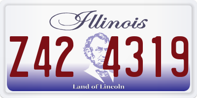 IL license plate Z424319