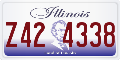 IL license plate Z424338