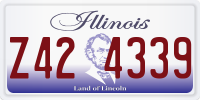 IL license plate Z424339
