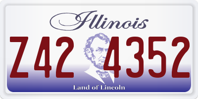 IL license plate Z424352