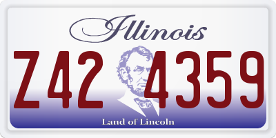IL license plate Z424359