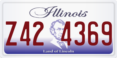 IL license plate Z424369