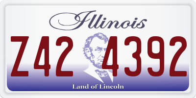 IL license plate Z424392