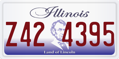 IL license plate Z424395