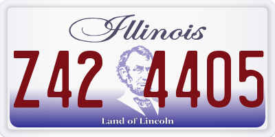 IL license plate Z424405