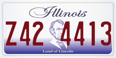 IL license plate Z424413