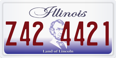 IL license plate Z424421